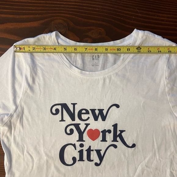 GAP I Love New York City Short Sleeve Tee Shirt T-Shirt White Size L - Picture 7 of 7